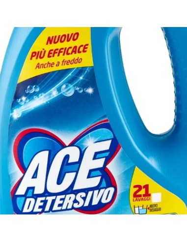 ace detersivo lavatrice liquido - 21 lavaggi - 1050ml - classico: tuttocasashop.live: prodotti per bucato e tessuti