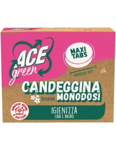 ace green candeggina profumata monodosi 14 tabs - igienizza casa e bucato: tuttocasashop.live: prodotti per bucato e tessuti