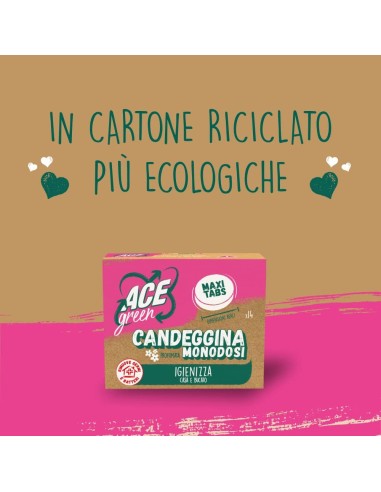 ace green candeggina profumata monodosi 14 tabs - igienizza casa e bucato: tuttocasashop.live: prodotti per bucato e tessuti