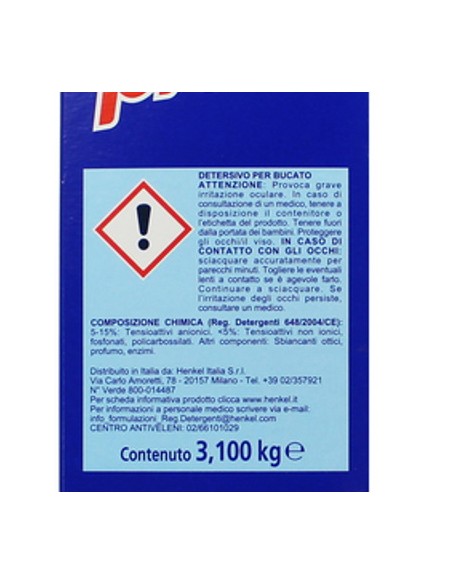 bio presto detersivo lavatrice in polvere fustone - 62 misurini - 3100g: tuttocasashop.live: prodotti per bucato e tessuti