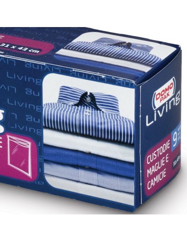 domopak living custodie 31x43cm - 9 pezzi - maglie e camicie: tuttocasashop.live: prodotti per bucato e tessuti