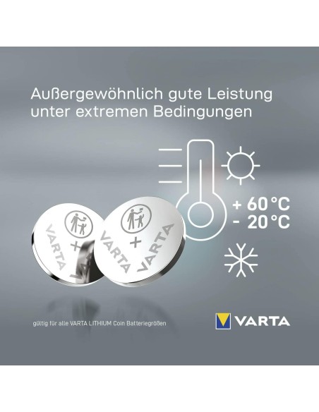 varta 2 pile bottone formato 2032 lithio per telecomadi auto e cancelli: tuttocasashop.live: altro - bazar
