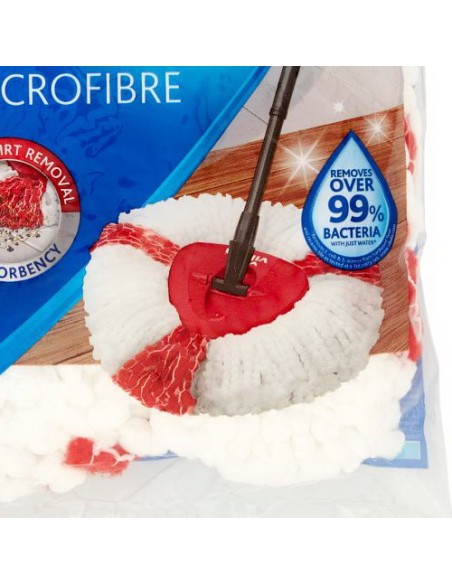 vileda 2in1 turbo smart ricambio mop microfibra lavapavimenti sistema rotant: tuttocasashop.live: pulizia e cura della casa