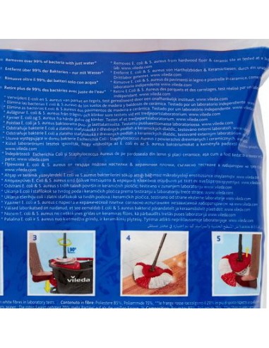 vileda 2in1 turbo smart ricambio mop microfibra lavapavimenti sistema rotant: tuttocasashop.live: pulizia e cura della casa