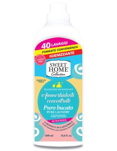sweet home ammorbidente concentrato - 40 lavaggi - 1 litro - puro bucato: tuttocasashop.live: prodotti per bucato e tessuti