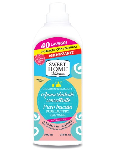 sweet home ammorbidente concentrato - 40 lavaggi - 1 litro - puro bucato: tuttocasashop.live: prodotti per bucato e tessuti