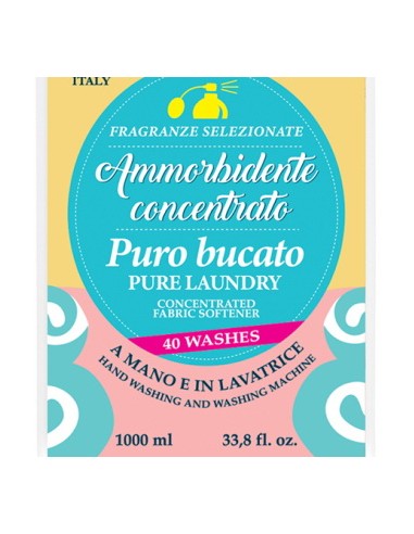 sweet home ammorbidente concentrato - 40 lavaggi - 1 litro - puro bucato: tuttocasashop.live: prodotti per bucato e tessuti