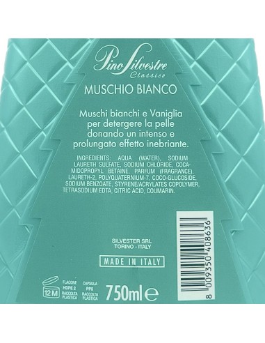 pino silvestre bagnoschiuma 750ml - muschio bianco: tuttocasashop.live: igiene e cura della persona