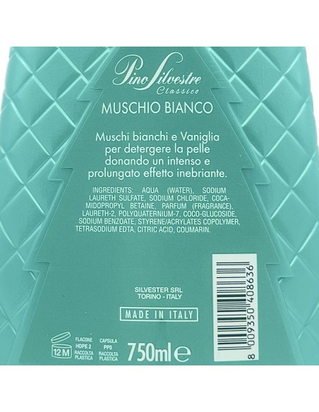 pino silvestre bagnoschiuma 750ml - muschio bianco: tuttocasashop.live: igiene e cura della persona