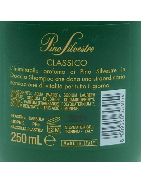 pino silvestre doccia shampoo - 250ml - classico: tuttocasashop.live: igiene e cura della persona