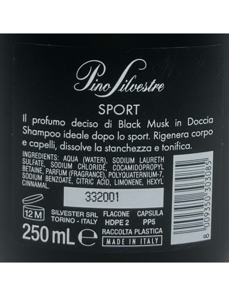 pino silvestre doccia shampoo - 250ml - sport: tuttocasashop.live: igiene e cura della persona
