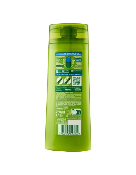 fructis shampoo 250ml - 2in1 con balsamo - per capelli normali: tuttocasashop.live: igiene e cura della persona