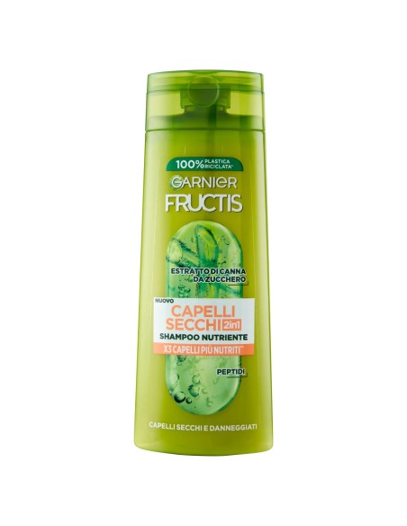 fructis shampoo 250ml - 2in1 con balsamo - per capelli secchi: tuttocasashop.live: igiene e cura della persona