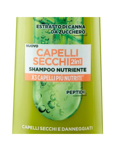 fructis shampoo 250ml - 2in1 con balsamo - per capelli secchi: tuttocasashop.live: igiene e cura della persona