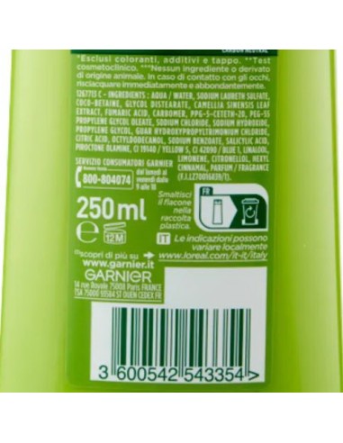 fructis shampoo - 250ml - antiforfora lenitivo anti comparsa capelli normali: tuttocasashop.live: igiene e cura della persona