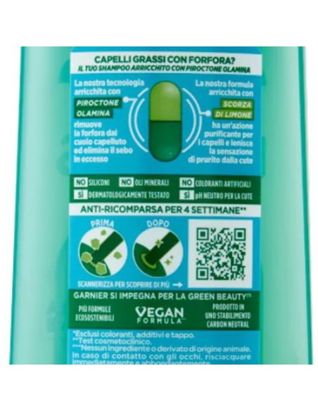 fructis shampoo - 250ml - antiforfora citrus detox - capelli grassi: tuttocasashop.live: igiene e cura della persona