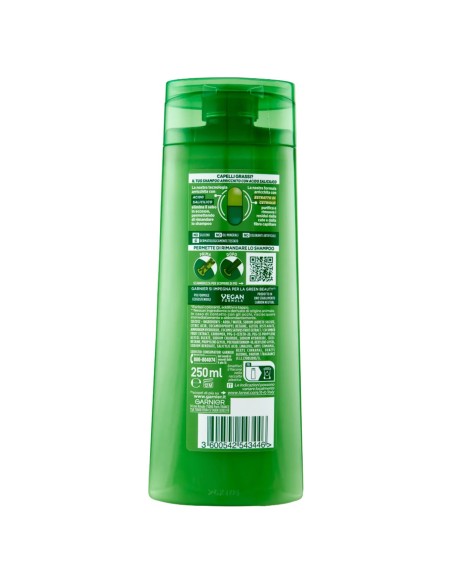 fructis shampoo - 250ml - cucumber fresh - purificante capelli grassi: tuttocasashop.live: igiene e cura della persona