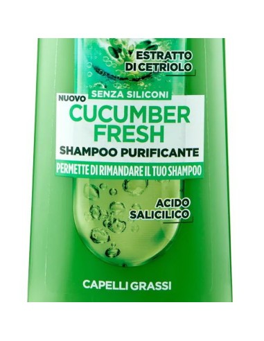 fructis shampoo - 250ml - cucumber fresh - purificante capelli grassi: tuttocasashop.live: igiene e cura della persona