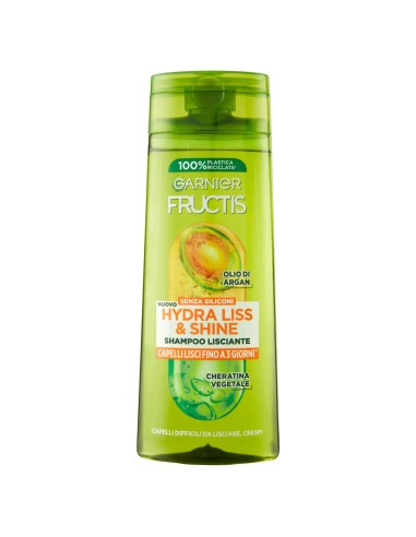 fructis shampoo - 250ml - hydra liss & shine - lisciante capelli crespi: tuttocasashop.live: igiene e cura della persona
