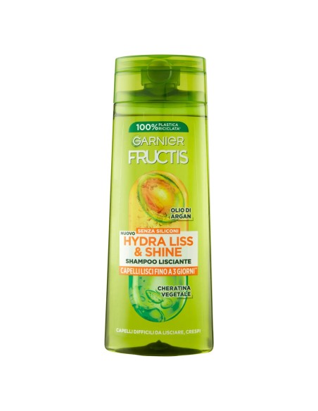fructis shampoo - 250ml - hydra liss & shine - lisciante capelli crespi: tuttocasashop.live: igiene e cura della persona