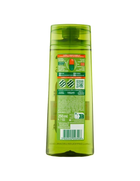 fructis shampoo - 250ml - hydra liss & shine - lisciante capelli crespi: tuttocasashop.live: igiene e cura della persona