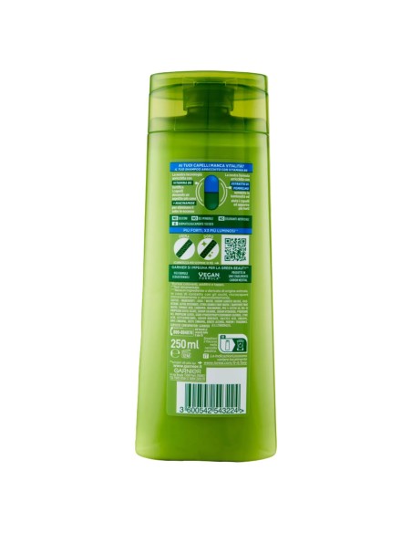 fructis shampoo - 250ml - forti & brillanti - capelli normali: tuttocasashop.live: igiene e cura della persona