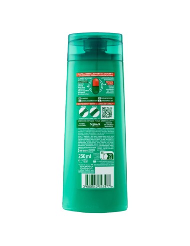fructis shampoo - 250ml - rigenera forza - fortificante capelli fragili: tuttocasashop.live: igiene e cura della persona