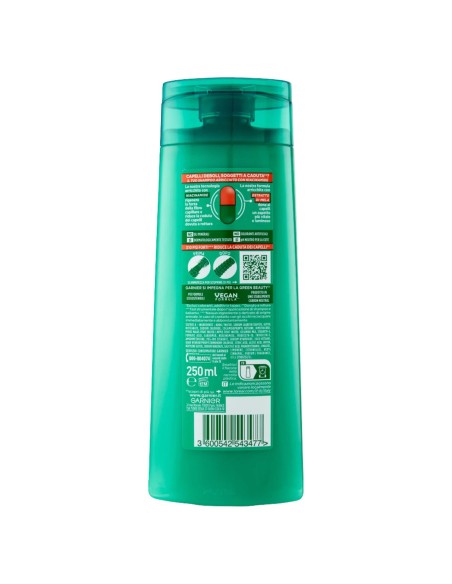 fructis shampoo - 250ml - rigenera forza - fortificante capelli fragili: tuttocasashop.live: igiene e cura della persona