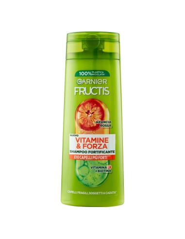 fructis shampoo - 250ml - vitamine & forza - fortificante capelli fragili: tuttocasashop.live: igiene e cura della persona