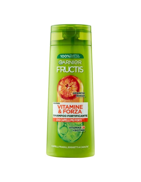 fructis shampoo - 250ml - vitamine & forza - fortificante capelli fragili: tuttocasashop.live: igiene e cura della persona