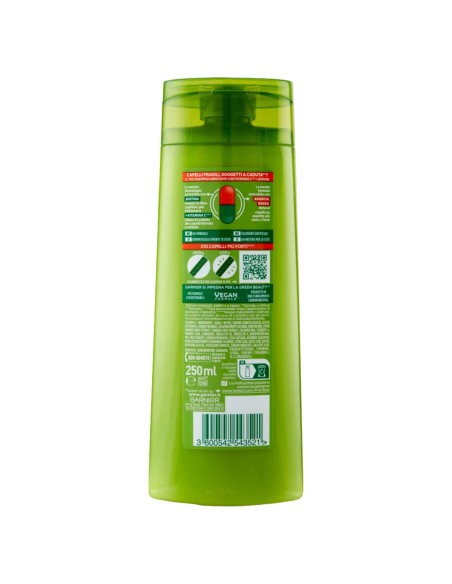 fructis shampoo - 250ml - vitamine & forza - fortificante capelli fragili: tuttocasashop.live: igiene e cura della persona