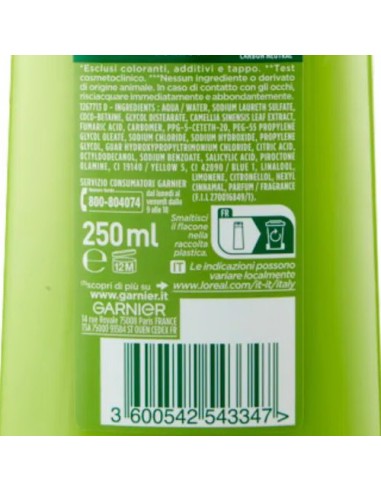 fructis shampoo 250ml - 2in1 con balsamo - antiforfora lenitivo: tuttocasashop.live: igiene e cura della persona