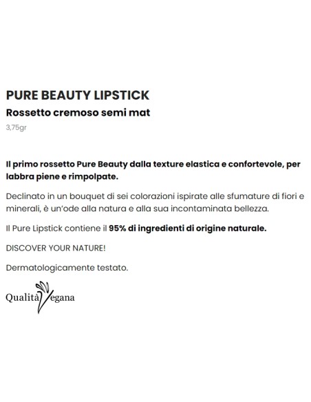 astra pure beauty lipstick - rossetto cremoso semi mat - 01 mahogany: tuttocasashop.live: igiene e cura della persona