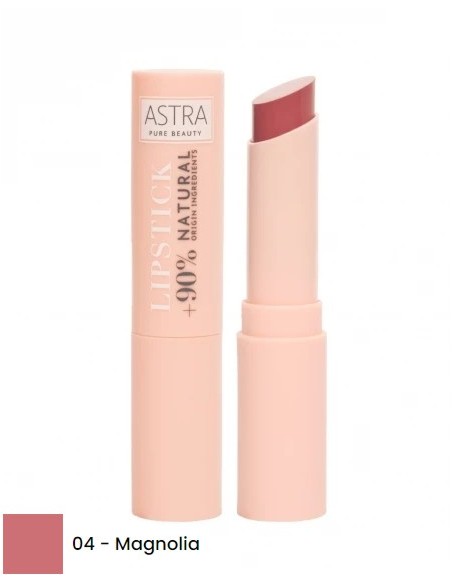 astra pure beauty lipstick - rossetto cremoso semi mat - 04 magnolia: tuttocasashop.live: igiene e cura della persona