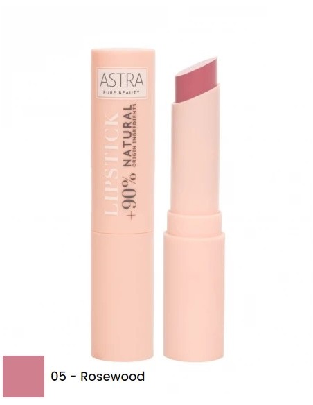 astra pure beauty lipstick - rossetto cremoso semi mat - 05 rosewood: tuttocasashop.live: igiene e cura della persona