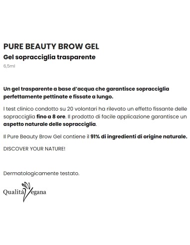 astra pure beauty brown gel - gel sopracciglia trasparente: tuttocasashop.live: igiene e cura della persona