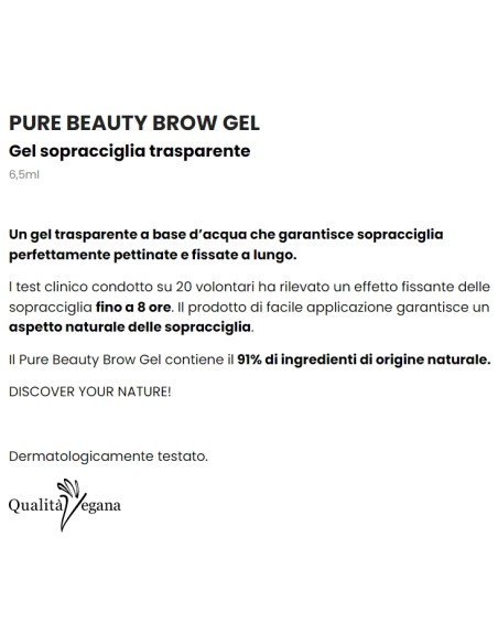 astra pure beauty brown gel - gel sopracciglia trasparente: tuttocasashop.live: igiene e cura della persona