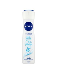 nivea deodorante spray - 150ml - fresh natural - 0% alluminium (ach): tuttocasashop.live: igiene e cura della persona