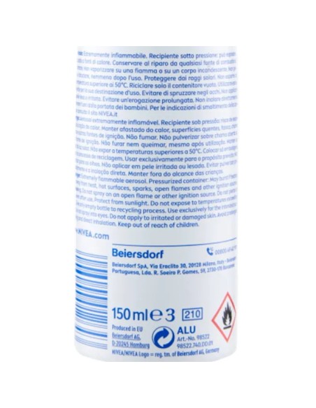 nivea deodorante spray - 150ml - fresh sensation - 72h protezione: tuttocasashop.live: igiene e cura della persona