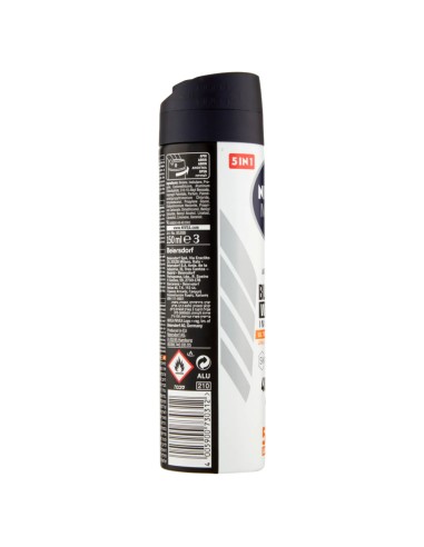 nivea deodorante spray - 150ml - for men - black & white invisible - 48h: tuttocasashop.live: igiene e cura della persona
