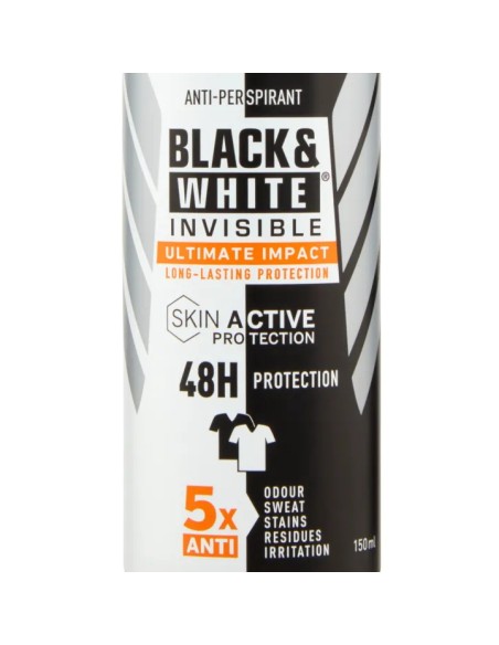 nivea deodorante spray - 150ml - for men - black & white invisible - 48h: tuttocasashop.live: igiene e cura della persona