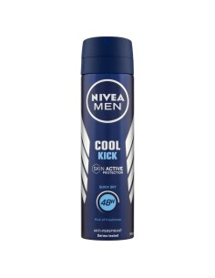 nivea deodorante spray - 150ml - for men - cool kick - 48h - quick dry: tuttocasashop.live: igiene e cura della persona