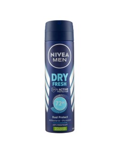 nivea deodorante spray - 150ml - for men - dry fresh - 72h dual protect: tuttocasashop.live: igiene e cura della persona