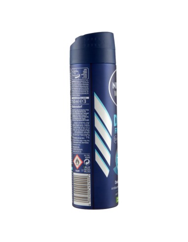 nivea deodorante spray - 150ml - for men - dry fresh - 72h dual protect: tuttocasashop.live: igiene e cura della persona