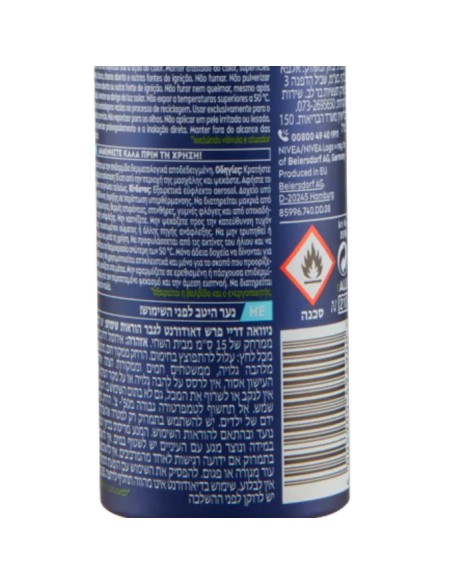 nivea deodorante spray - 150ml - for men - dry fresh - 72h dual protect: tuttocasashop.live: igiene e cura della persona