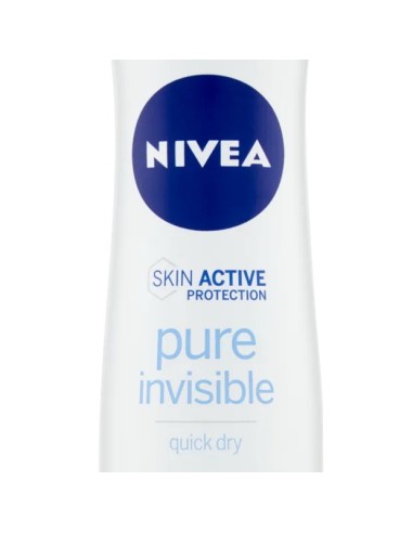 nivea deodorante spray - 150ml - pure invisible - 48h protection quick dry: tuttocasashop.live: igiene e cura della persona