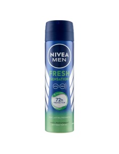 nivea deodorante spray 150ml - for men - fresh sensation - 72h protection: tuttocasashop.live: igiene e cura della persona