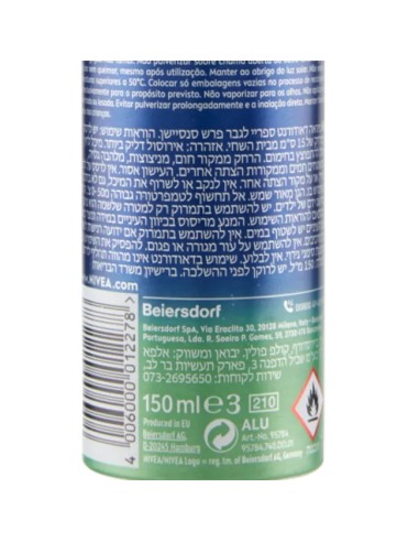 nivea deodorante spray 150ml - for men - fresh sensation - 72h protection: tuttocasashop.live: igiene e cura della persona