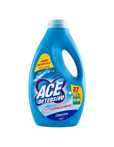 ace detersivo lavatrice liquido - 27 lavaggi - 1350ml - classico: tuttocasashop.live: prodotti per bucato e tessuti