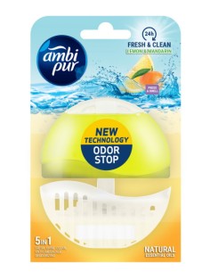 ambipur tavoletta deodorante e igienizzante wc - 55ml - lemon & mandarin: tuttocasashop.live: pulizia e cura della casa